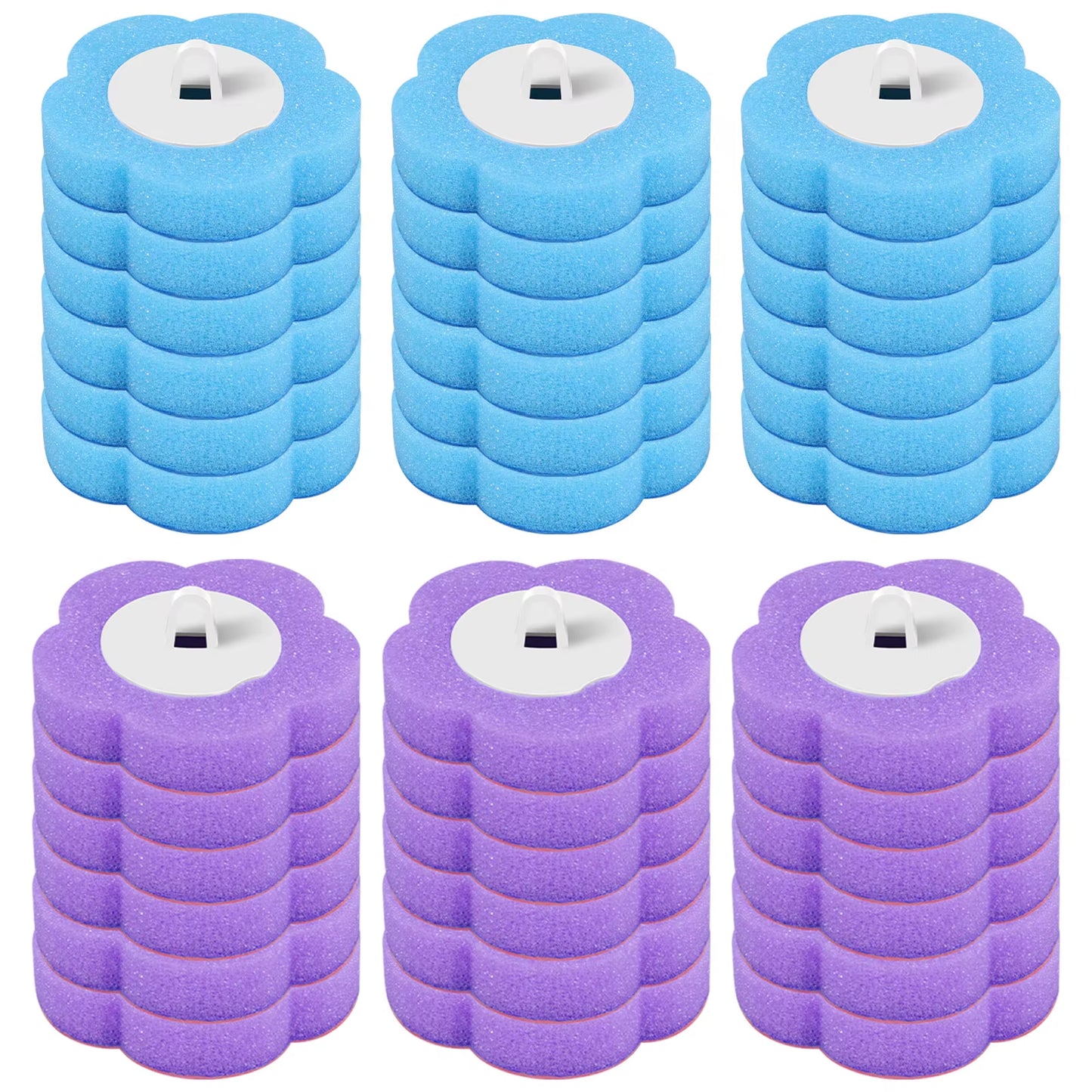 18/36Pcs Disposable Toilet Brush Cleaner with Toilet Bowl Brush Long Handle Bathroom Cleaning Sponge Brush Wc Toilet Accessories