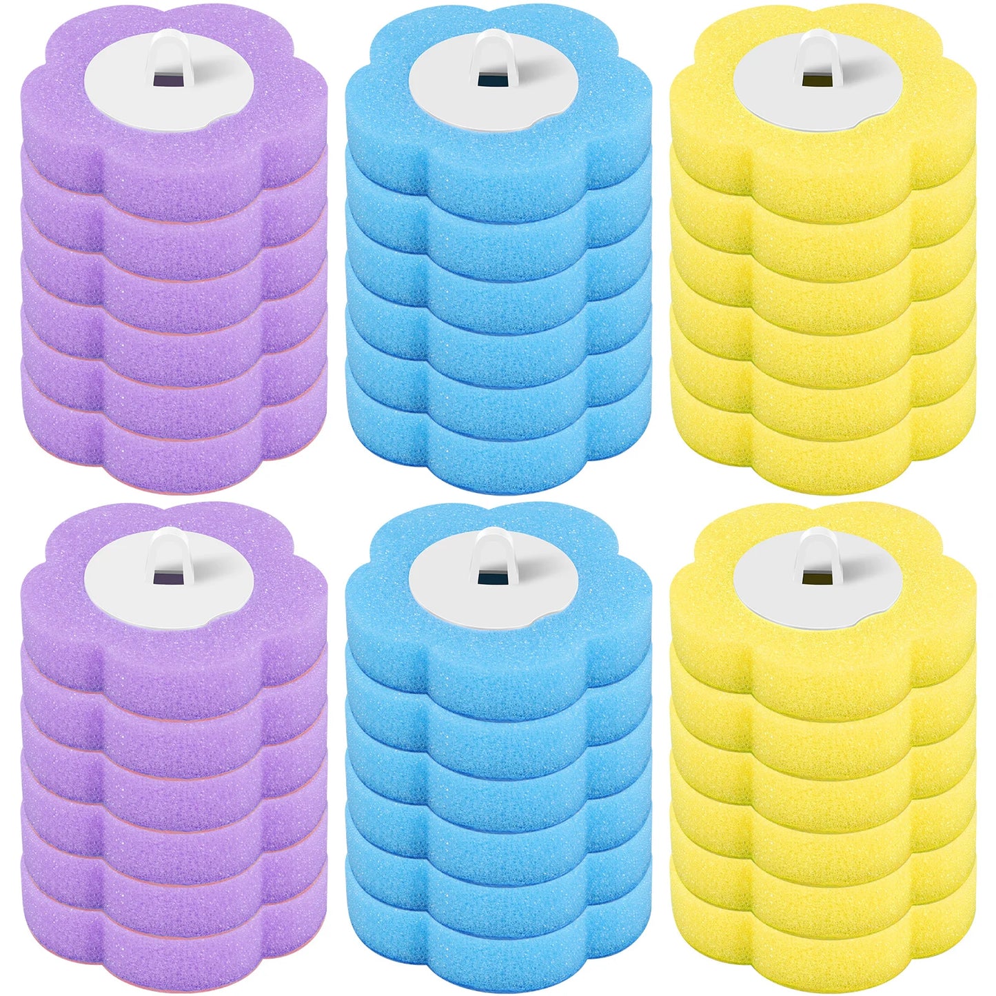 18/36Pcs Disposable Toilet Brush Cleaner with Toilet Bowl Brush Long Handle Bathroom Cleaning Sponge Brush Wc Toilet Accessories