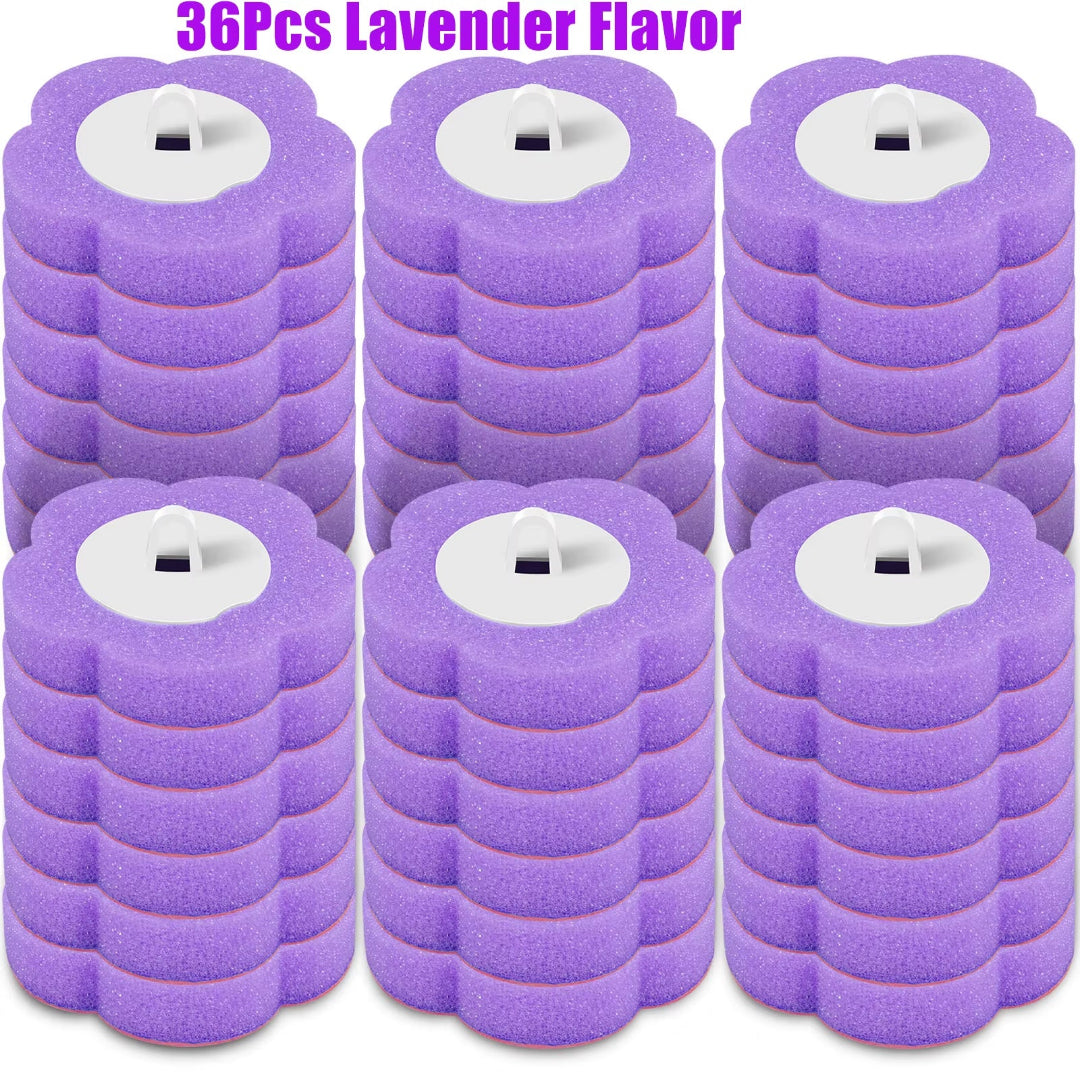 18/36Pcs Disposable Toilet Brush Cleaner with Toilet Bowl Brush Long Handle Bathroom Cleaning Sponge Brush Wc Toilet Accessories