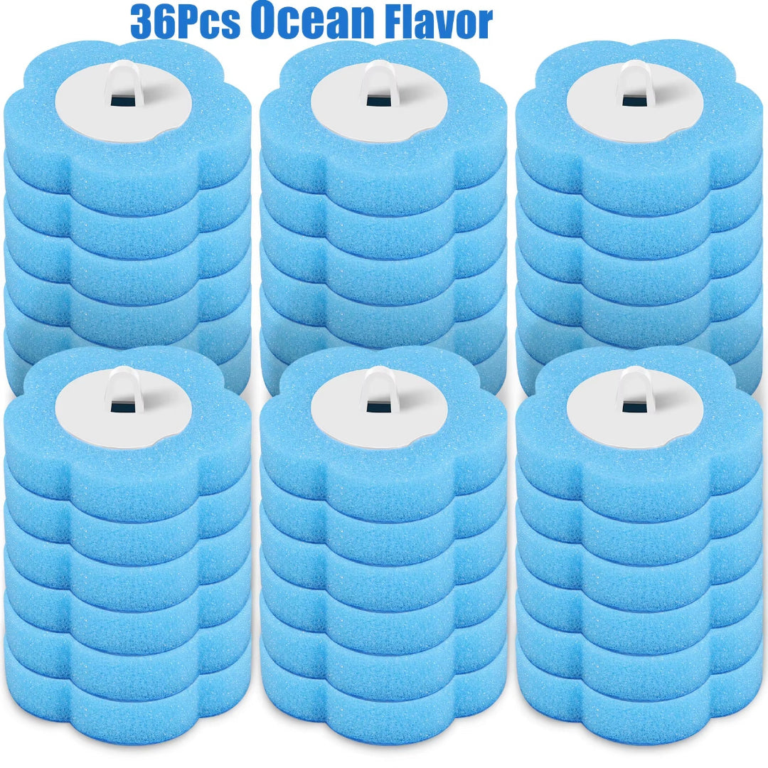 18/36Pcs Disposable Toilet Brush Cleaner with Toilet Bowl Brush Long Handle Bathroom Cleaning Sponge Brush Wc Toilet Accessories